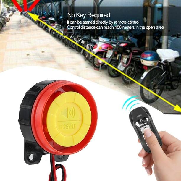 Cerradura de bicicleta antirrobo inalámbrica, alarma de bicicleta portátil  universal con control remoto, utilizado en exteriores
