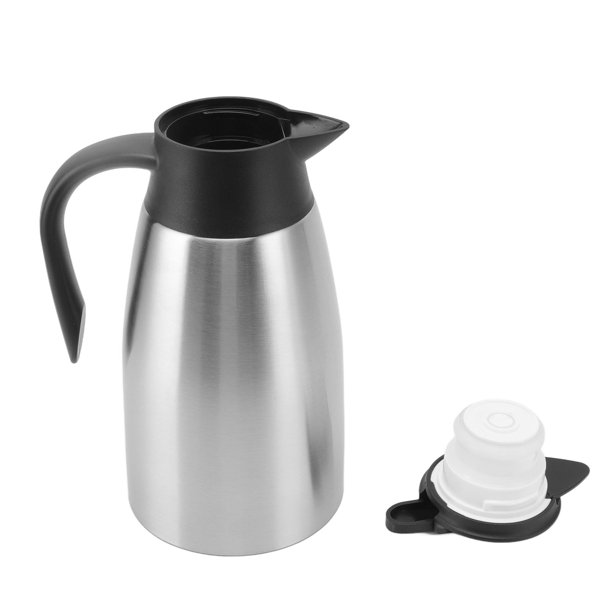  Jarra de café, 1,0 litros, moderna olla de aislamiento para el  hogar, termo de gran capacidad, forro de vidrio 304, termo térmico,  durabilidad, a prueba de fugas, jarra aislada, calentador de