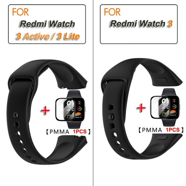 Correa de reloj para Xiaomi Redmi Watch 3 Active/Lite, repuesto de Correa  de silicona para Xiaomi Redmi Watch 3