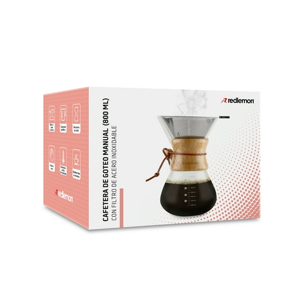 Tienda de Yerba Mate - Cafetera tipo chemex 800 ml + filtro reutilizable -  Café \ Accesorios Accesorios \ Café All Products