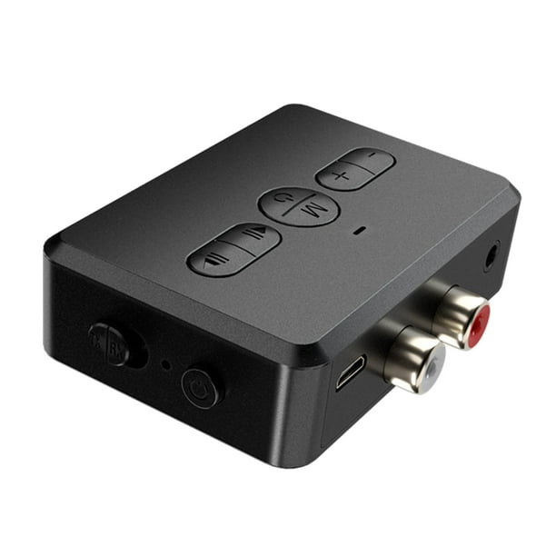 2x Receptor transmisor inalámbrico para TV, adaptador de sonido 5.0 de 3,5  mm, estéreo auxiliar 2 en un de baja latencia, para auriculares, Yotijar Transmisor  Bluetooth para coche