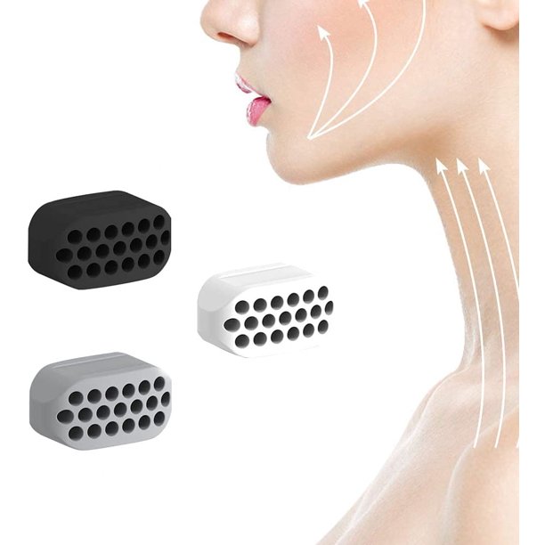 3 piezas mandíbula ejercitador cara & facial músculo entrenador , de  silicona masticación ejercitador, Moda de Mujer