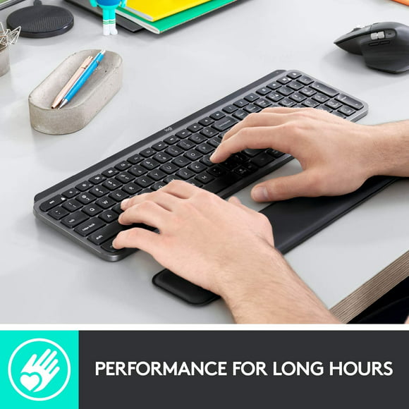 logitech mx palm rest para teclas mx premium soporte antideslizante para horas de escritura cómoda logitech logitech