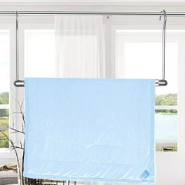 Barra de ropa extensible, barra de cortina de ducha, barra de soporte para  colgar ropa, barra de armario ajustable para dormitorio, armario, balcón