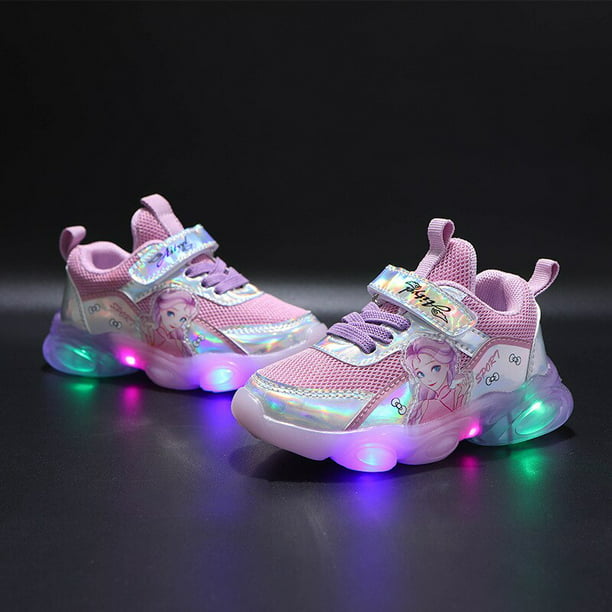 Zapatos de luz LED para niños Disney, zapatillas de deporte frozen primavera novedad de verano, Gao LED | en línea