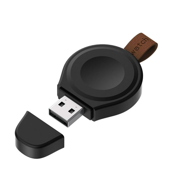 Cargador inalámbrico magnético USB portátil 2 en 1 para Apple Watch  Likrtyny 7 6 5 4 3 2 1 con llavero tipo C almohadilla de carga para Iwatch  Series
