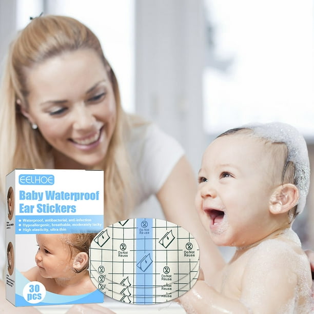 Comprar 100 Uds. Pegatinas impermeables para las orejas de bebé, baño,  natación, pasta para el cuidado de las orejas
