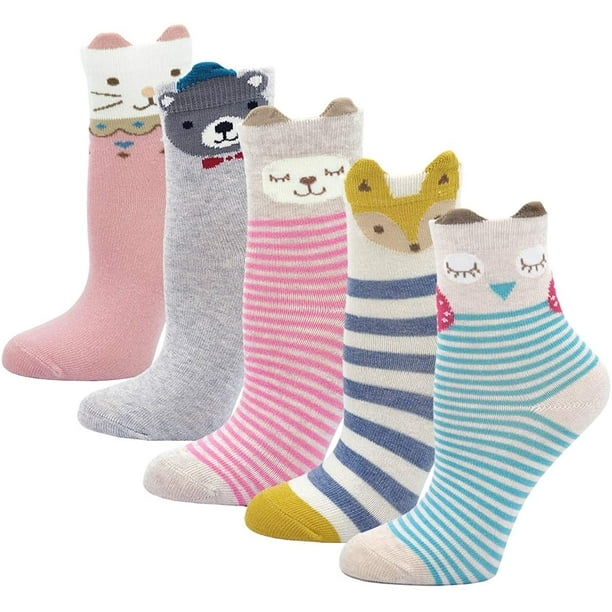Calcetines divertidos de animales para niños y adultos, calcetines de punto  de tiburón de dibujos animados, calcetines de piso de animales de dibujos