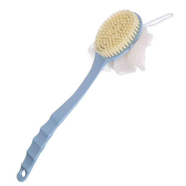 1 cepillo de ducha de mango largo de plástico para ducha de baño masaje  exfoliante depurador de espalda SPA cepillo de limpieza de la piel Juegos  de