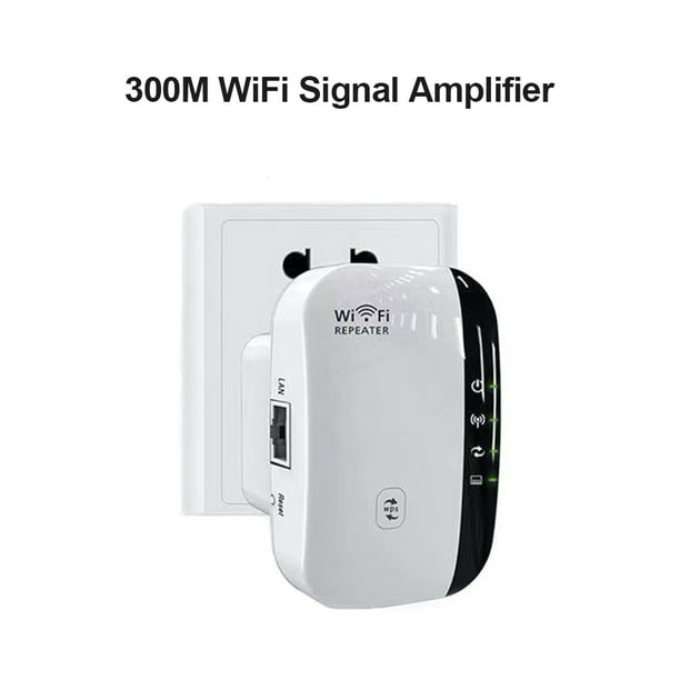 Repetidor WiFi inalámbrico de largo alcance, amplificador de señal de red  de 300 Mbps, pieza de refu Ehuebsd Para estrenar