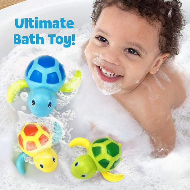Versión más reciente 2022] Juguetes de baño para bebé, paquete de 5 juguetes  de baño para niños de 3 a 5, juguetes de baño para niños de 6 a 12 meses con