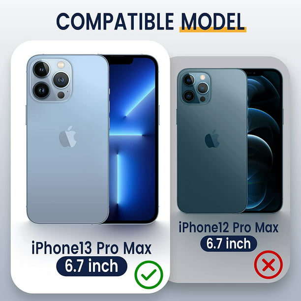 Funda impermeable para iPhone 13 Pro Max, funda de protección de cuerpo  completo para iPhone 13 Pro Max de 6.7 pulgadas, impermeable, a prueba de