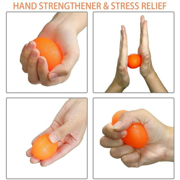 Pelota Antiestrés -Terapia de Mano Forma de Huevo (3 Niveles