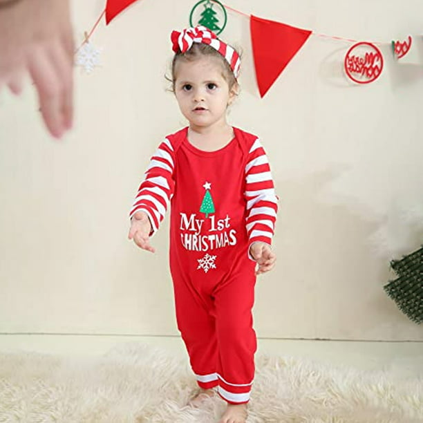 Conjuntos de ropa de Navidad para bebés recién niñas y niños, mi primer mameluco Navidad, conjunto de ropa Navidad para niños pequeños Vhermosa 221164-2 | Walmart línea
