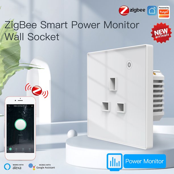 Tomacorriente Inteligente De Pared Wifi Tuya Smart Alexa Goo