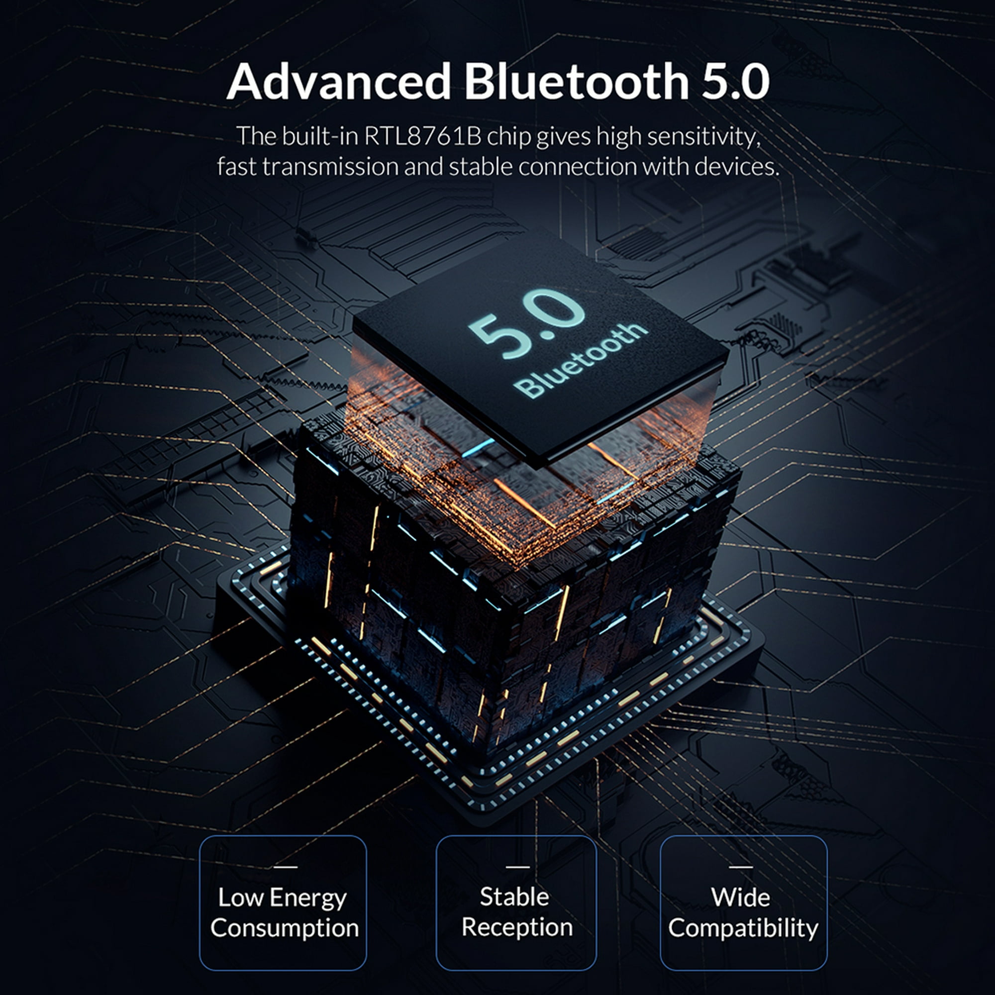 Chipset RTL8761b bluetooth dongle adaptador Bluetooth USB 5.0 para TV/PC/Laptop  - China Adaptador Bluetooth y Bluetooth precio
