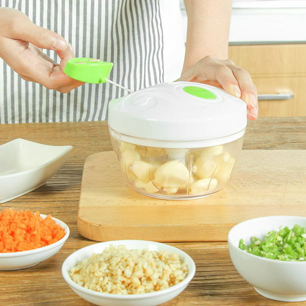 Picadora Manual de Alimentos Spptty Cocina, Picador de Vegetales Compacto y  Potente para Picar Frutas