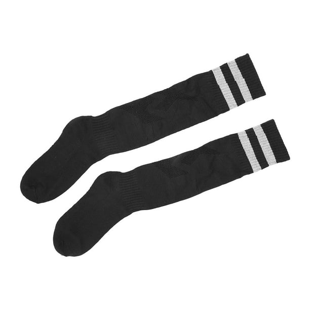 calcetin largo liso algodon color negro vestir o sport remallado a mano