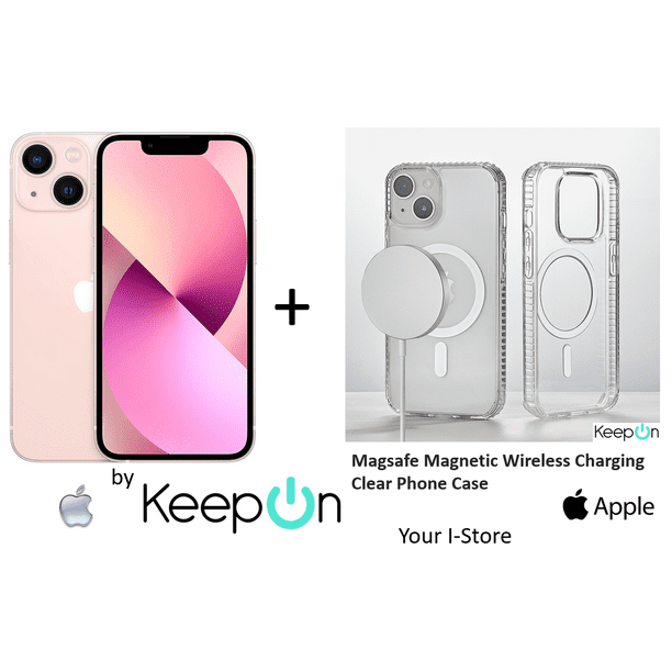 Apple iPhone 13 MINI 256 (Incluye Funda Transparente Magsafe y Protector de  Pantalla KeepOn ) WHITE BLANCO Apple REACONDICIONADO