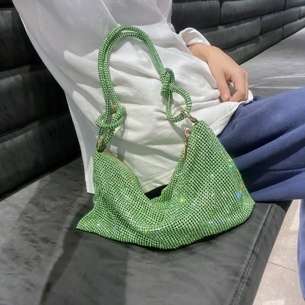 Bolso De Noche Con Diamantes De Imitación Para Mujer, Bolso