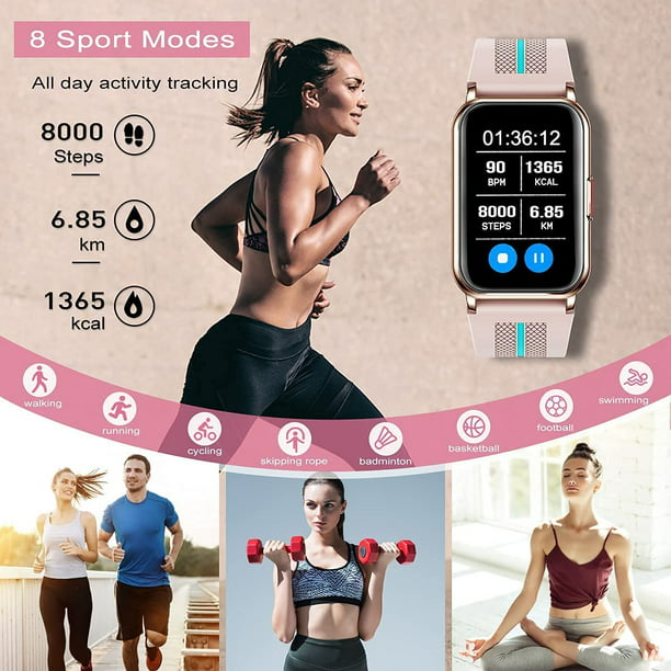 Reloj Inteligente Medidor de frecuencia cardíaca Reloj a prueba de agua  gastado, para Mujeres y Hombres Nuevo Sports & Outdoors