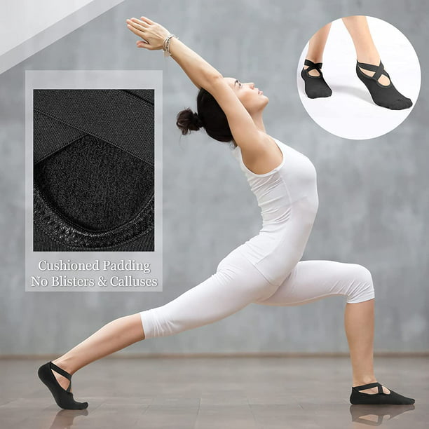 6 Pares Calcetines De Yoga Antideslizantes Para Mujer