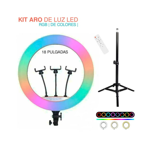 Aro de Luz Led con soporte para celular y tripié Gadgets & Fun