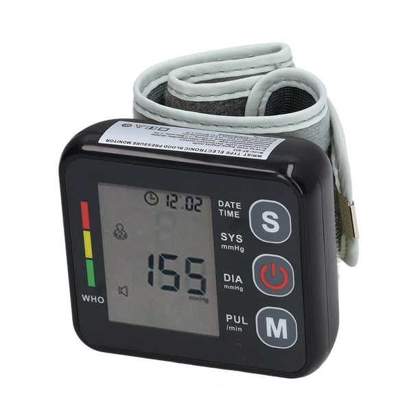 Medidor de presión arterial, medidor de presión arterial medidor de presión  arterial digital alta esfigmomanómetro de muñeca ultra sensible