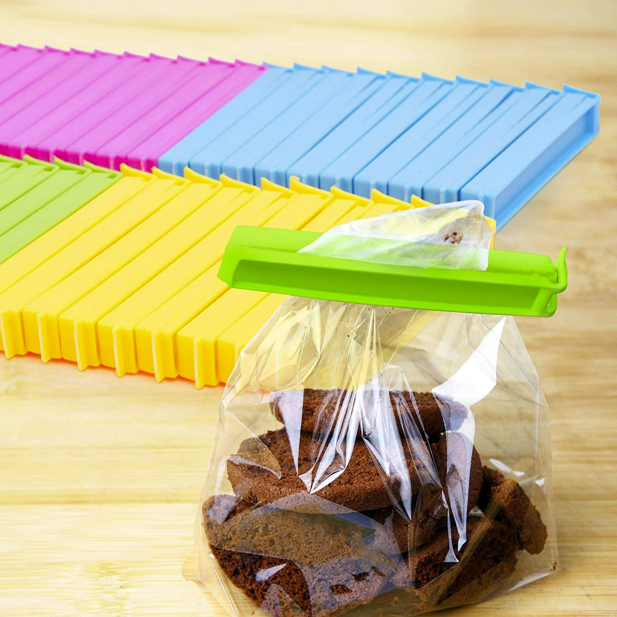 30 Piezas Pinzas Bolsas Alimentos, 7cm/11cm Clips para Cerrar Bolsas de  Comida Pinzas de Plástico Cocina para sellar Caramelos Cereales Snacks (5  Colores) : : Hogar y cocina