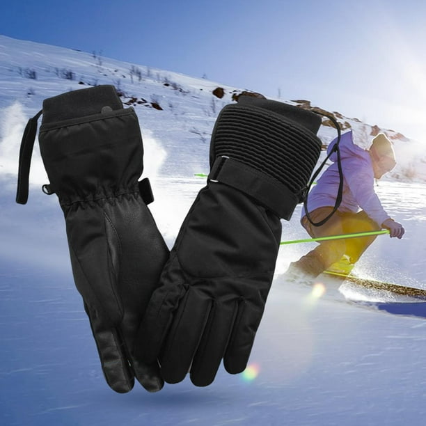 Guantes de esquí para mujer, impermeables, con pantalla táctil, guantes de  snowboard, nieve, clima f kusrkot Guantes de ciclismo cálidos