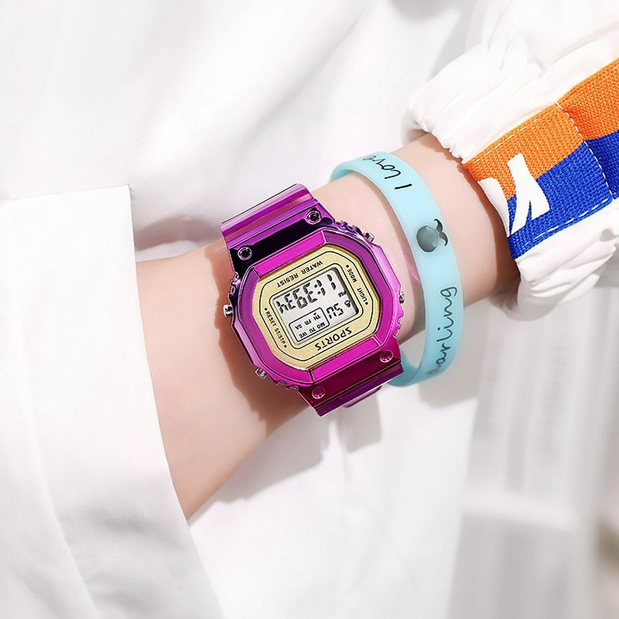 Hombres Mujeres baratos relojes Casual de oro transparente reloj deportivo  Digital de los amantes del reloj de regalo a los niños Kid's reloj de  pulsera mujer colorida - China Z36s Reloj inteligente
