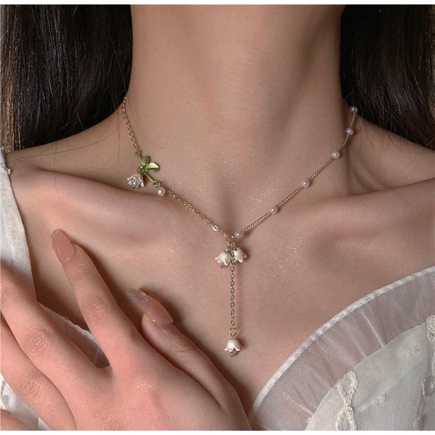 Joyero Lirio + Collar de Perlas