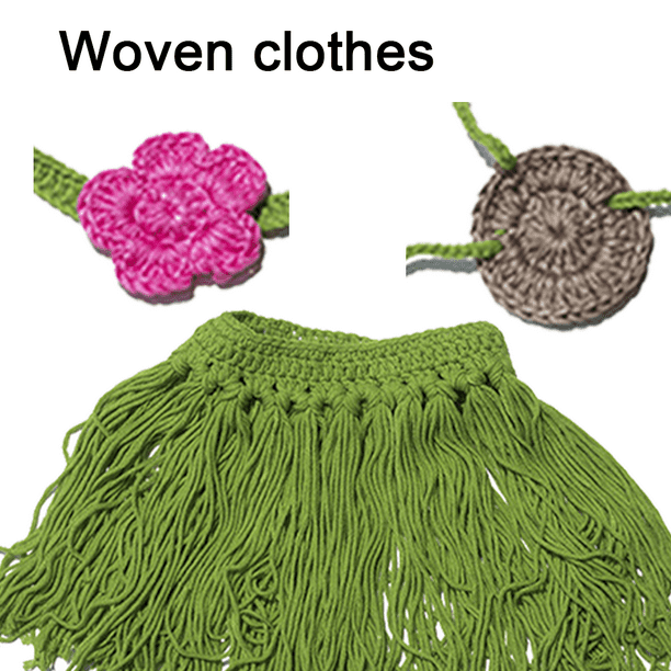 Conjunto de vestido zapato y diadema a crochet