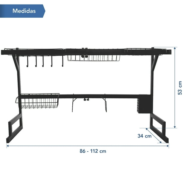 Escurridor De Trastes All In One Dos Niveles Kitchen Grande CUHER ALLINONE