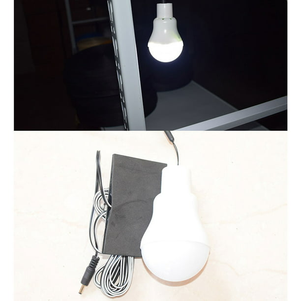 Panel solar Bombilla de luz LED Bombilla de lámpara LED portátil  Impermeable Interior/exterior Senderismo Pesca Tienda de campaña Lámpara de  emergencia(12W) : : Hogar y Cocina