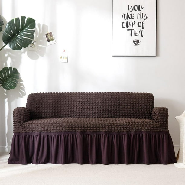  Fsogasilttlv Funda de sofá elástica suave para 1 plaza, diseño  de rayas llanas para salón, funda de sofá elástica para sofá 1 unidad :  Hogar y Cocina