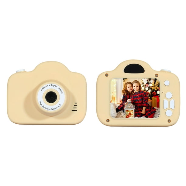 Cámara digital con carga USB Micro cámara de juguete para regalos de fiesta  para niños (amarillo)