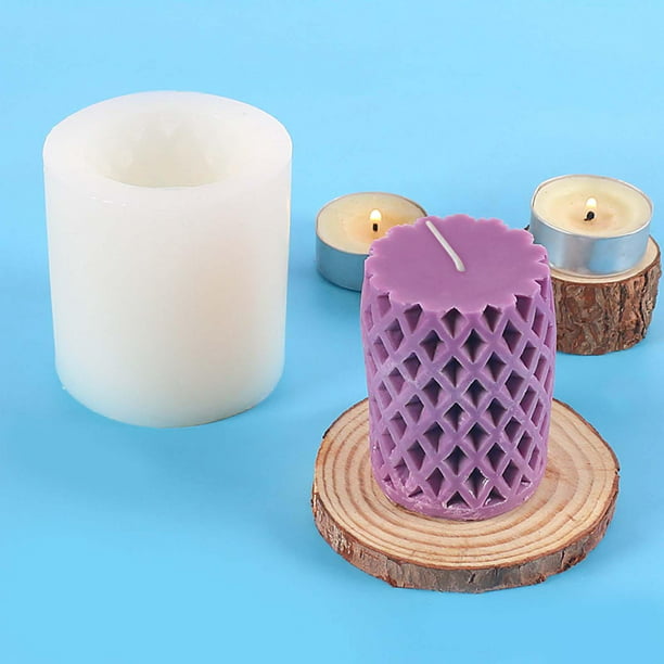  3 moldes de vela de silicona para hacer velas, moldes de  resina, kit de silicona cilíndrica de fundición epoxi, 3 tamaños, moldes de  silicona para manualidades, arcilla : Arte y Manualidades
