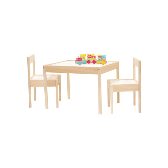 set 1 mesa y 2 sillas mini 1 a 6 años infantil montessori nórdica kit mobiliario kit nordico montessori