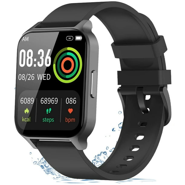  Relojes inteligentes para hombre, con Bluetooth, respuesta de  llamadas de 1.32 pulgadas, pantalla táctil, redondo, reloj inteligente  IP67, resistente al agua, compatible con teléfonos Android e iOS (negro, b)  : Electrónica
