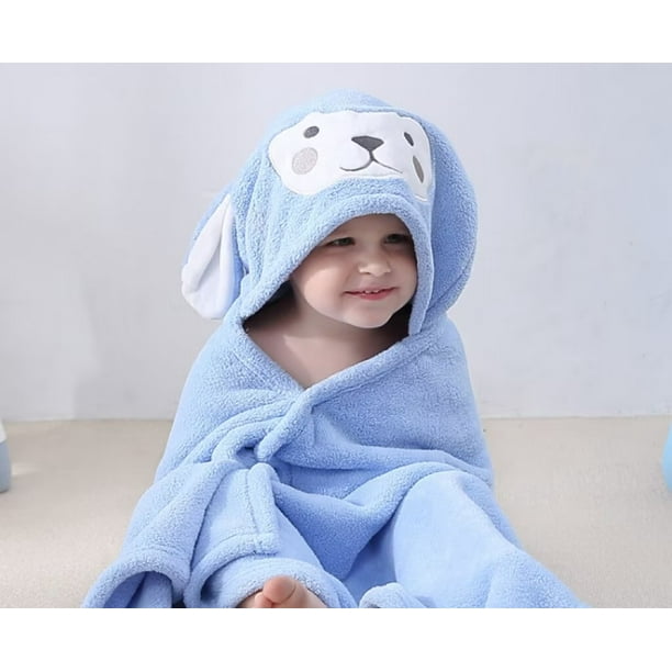 SUNLAND Toalla de baño con capucha para bebé, con cara de animal, ultra  suave y cálida, bata de baño para niñas y niños, oso marrón, 35 x 35  pulgadas