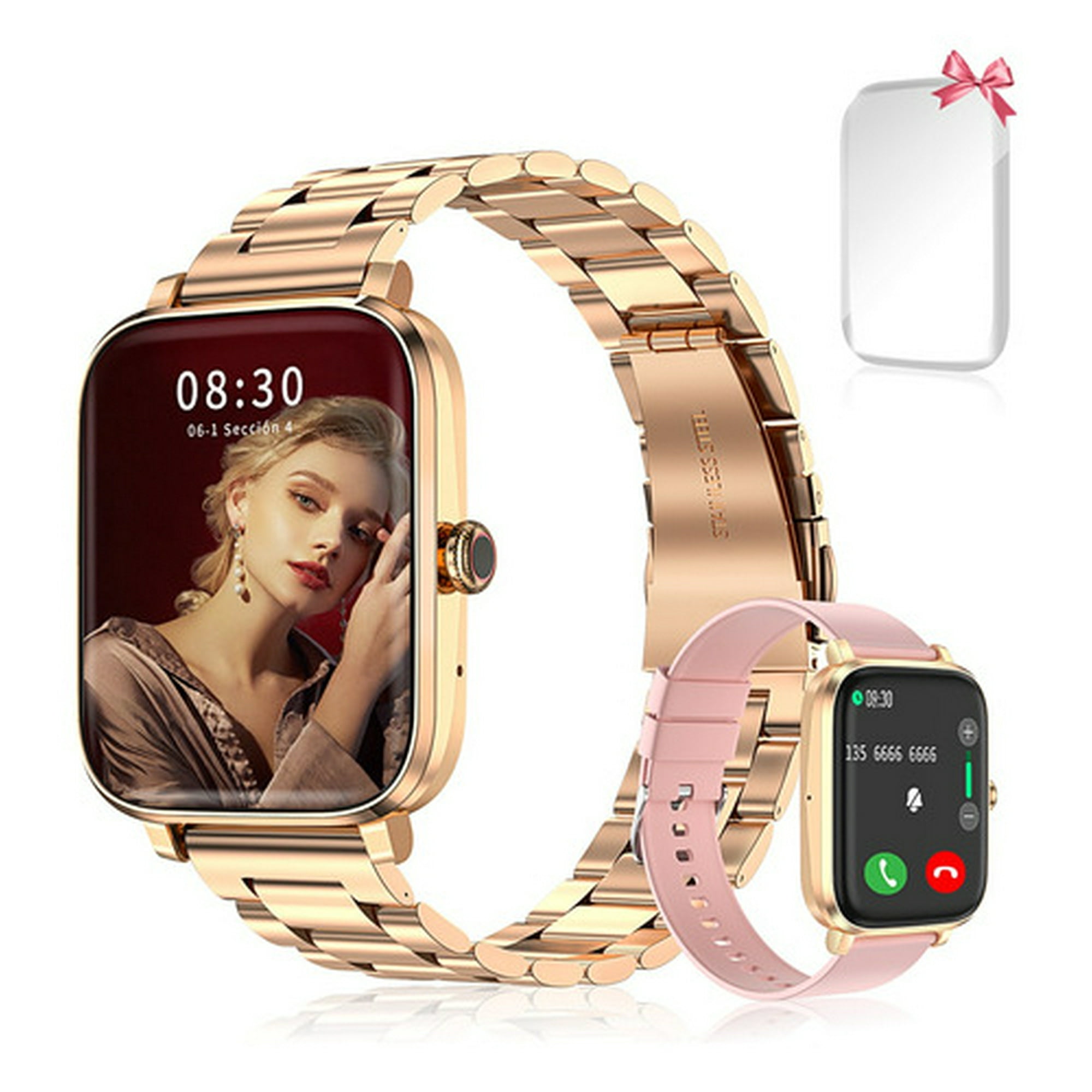 SWGOTA Reloj Inteligente Mujer con Llamadas Bluetooth, 1.85 HD