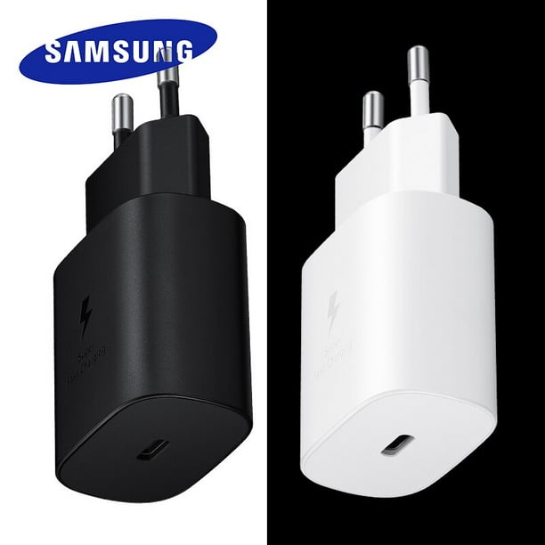 Samsung S23 Ultra Usb tipo C, cargador de carga súper rápida de 25W, PD,  Cable adaptador de corriente de pared de la UE para Galaxy S22, S21, FE,  A52, A54, A14, A53