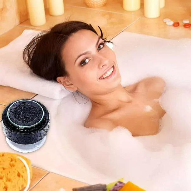 Altavoces de ducha Bluetooth, altavoz de ducha portátil impermeable con  ventosa incorporada, altavoz perfecto para Iphone, baños, dormitorios,  piscina, playa