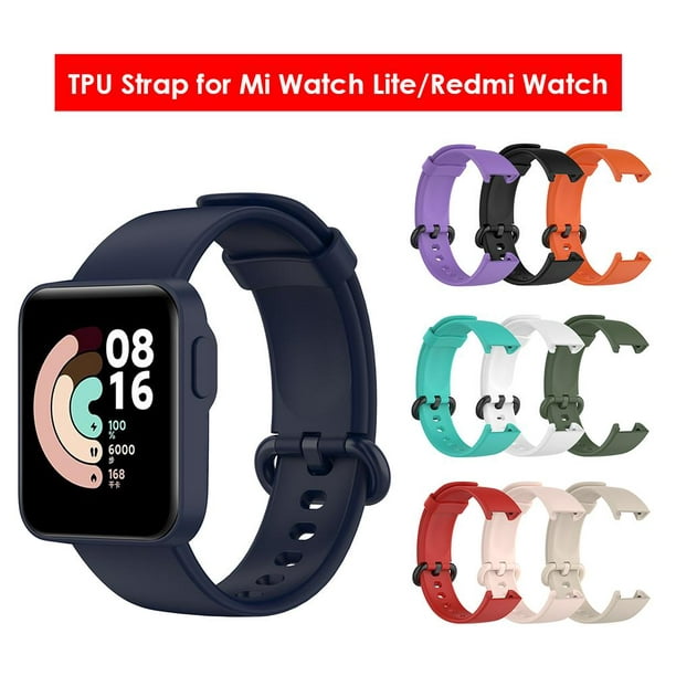 Correa de banda de reloj inteligente de TPU para Mi Watch Lite/Redmi Watch  (negro) WDOplteas Para estrenar