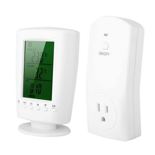 Zócalo del termostato termostato inalámbrico programable control de  calefacción y refrigeración Uso doméstico blanco de Uso de oficina para  oficina en casa