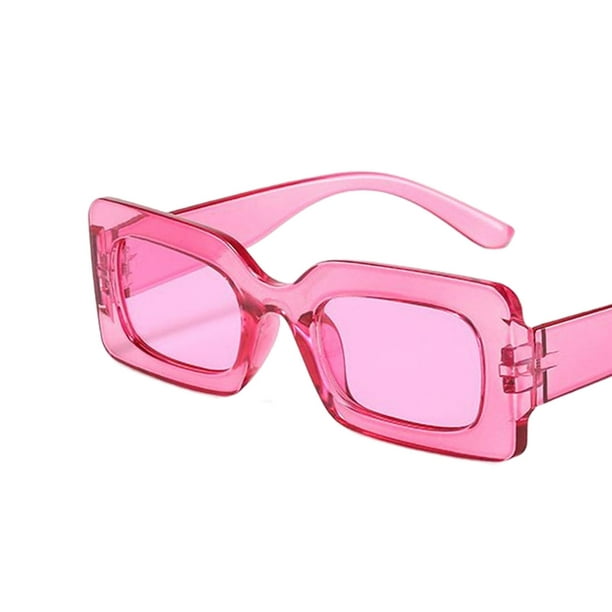  Lentes de sol rosados para mujer, lentes de sol con  personalidad de marco grande, lentes de sol de moda a la moda (gris, talla  única) : Ropa, Zapatos y Joyería