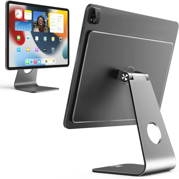 KSW KINGDO Soporte magnético para iPad, Soporte magnético flotante  giratorio multiángulo para iPad Pro 12.9 Compatible con Apple iPad Pro 12.9  pulgadas - iPad Pro 3ra/4ta/5ta generación - Gris Ormromra CW-CC317