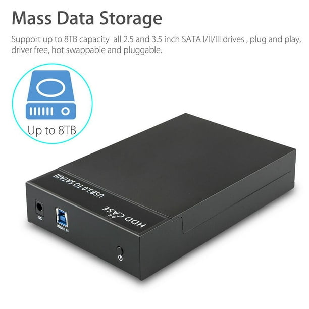 Carcasa para Disco Duro Externo Hard Disk Sata 2.5'' Caja USB 3.0 Fund –  OcioDual