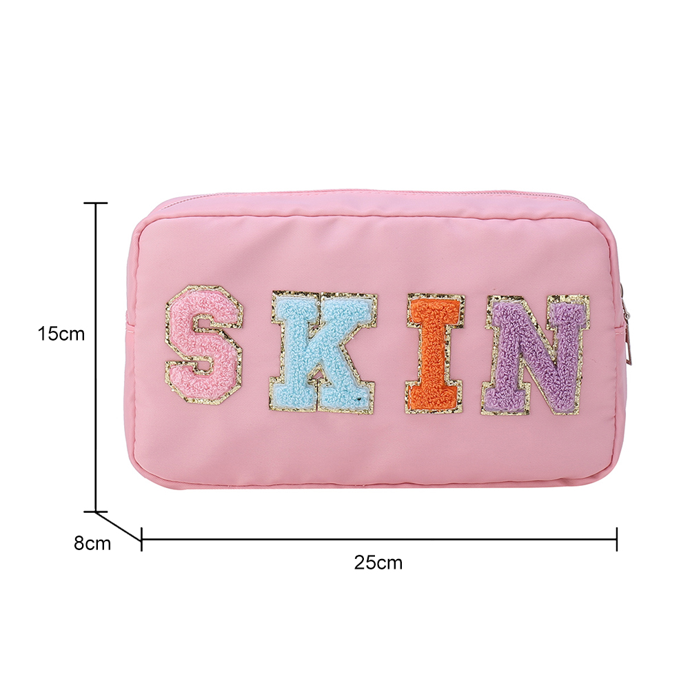Bolso cosmético casual de aseo portátil con cremallera Nylon impermeable  para Lady Girls Ndcxsfigh